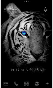 اسکرین شات برنامه Theme -Blue Eye of the Tiger- 1