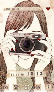 اسکرین شات 5 برنامه Camera Girl Theme