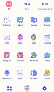 اسکرین شات برنامه Cute Icon Friends Theme +HOME 3