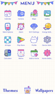 اسکرین شات برنامه Cute Icon Friends Theme +HOME 2