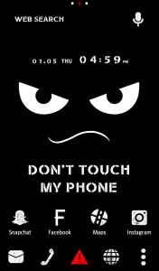 اسکرین شات 1 برنامه Don't Touch My Phone +HOME