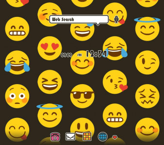 اسکرین شات برنامه Emoji Party +HOME Theme 1