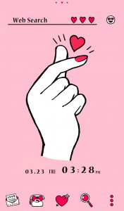 اسکرین شات 1 برنامه Heart Snap Theme