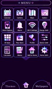اسکرین شات 2 برنامه Galaxy Heart Theme