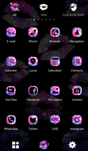 اسکرین شات 3 برنامه Galaxy Lips Theme