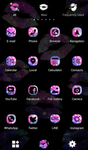 اسکرین شات برنامه Cool Wallpaper Galaxy Lips Theme 3