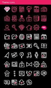 اسکرین شات برنامه Glitter Lip +HOME Theme 4