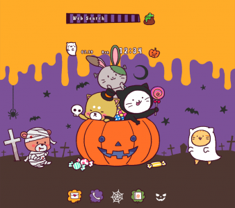 اسکرین شات برنامه Halloween Friends Theme 1