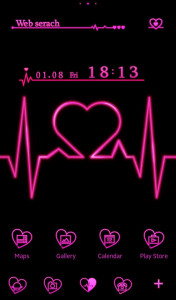اسکرین شات 1 برنامه Heartbeat Theme +HOME