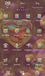 اسکرین شات برنامه Heart Bubble Theme +HOME 3