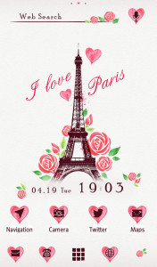 اسکرین شات 1 برنامه I Love Paris Wallpaper
