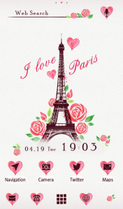 اسکرین شات برنامه I Love Paris Wallpaper 1
