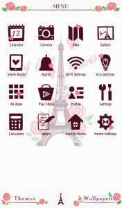 اسکرین شات 2 برنامه I Love Paris Wallpaper