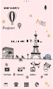 اسکرین شات برنامه Cute Theme-Little Paris- 1