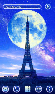اسکرین شات برنامه Full Moon Eiffel Tower Theme 1