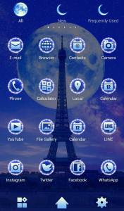 اسکرین شات برنامه Full Moon Eiffel Tower Theme 3