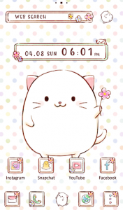 اسکرین شات برنامه Cute Wallpaper Roly Poly Cats Theme 5