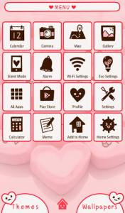 اسکرین شات برنامه Marshmallow Hearts +HOME Theme 2