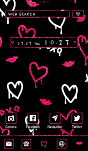 اسکرین شات برنامه Glitter Hearts  Wallpaper 5