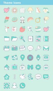 اسکرین شات برنامه Pastel Milk Theme +HOME 4