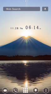 اسکرین شات برنامه Mt. Fuji Sunrise Theme +HOME 5