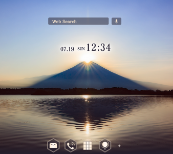 اسکرین شات برنامه Mt. Fuji Sunrise Theme +HOME 1