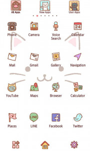 اسکرین شات 3 برنامه Cute Theme-Kitty Face-