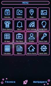 اسکرین شات برنامه Neon Planet Theme +HOME 2