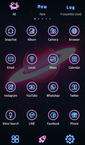 اسکرین شات برنامه Neon Planet Theme +HOME 3