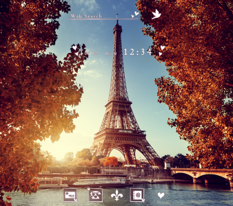 اسکرین شات برنامه Paris in Autumn Theme 1