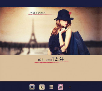 اسکرین شات برنامه Parisian-Stylish Theme 1