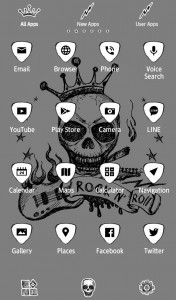 اسکرین شات برنامه Skull Wallpaper Rock 'n Roll 4