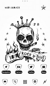 اسکرین شات برنامه Skull Wallpaper Rock 'n Roll 1