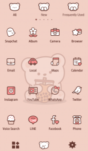 اسکرین شات 3 برنامه Bubble Tea Bear Theme +HOME