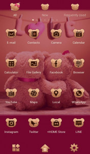 اسکرین شات 3 برنامه Teddy Bear Couple Theme +HOME
