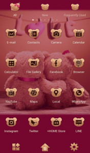 اسکرین شات برنامه Cute Theme Teddy Bear Couple 3