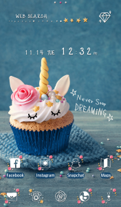 اسکرین شات برنامه Unicorn CupcakeTheme 5