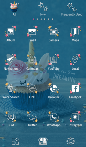 اسکرین شات برنامه Unicorn CupcakeTheme 3