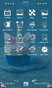 اسکرین شات برنامه Unicorn CupcakeTheme 2