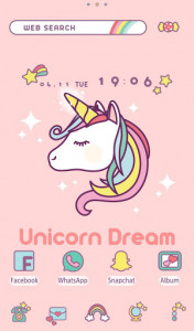 اسکرین شات برنامه Wallpaper Unicorn Dream Theme 1