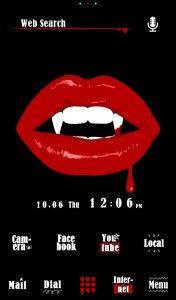 اسکرین شات برنامه Vampire Lips Theme +HOME 1