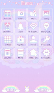 اسکرین شات برنامه Pastel colors Wallpaper Cute Dreamy Rabbit Theme 2