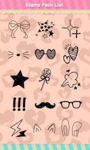 اسکرین شات برنامه Stamp Pack: Casual*Black 2
