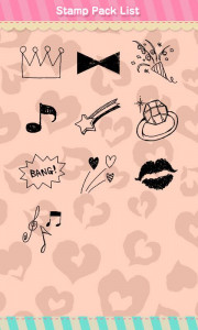 اسکرین شات برنامه Stamp Pack: Casual*Black 3