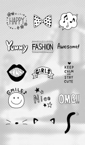 اسکرین شات برنامه Stamp: Black & White Stylish 2