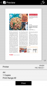 اسکرین شات 2 برنامه Canon PRINT Business