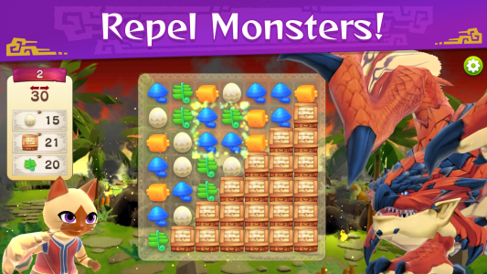 اسکرین شات بازی Monster Hunter Puzzles 4