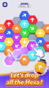 اسکرین شات 1 بازی Hexa Away