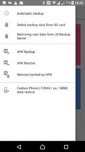 اسکرین شات برنامه JS Backup – Restore & Migrate 7