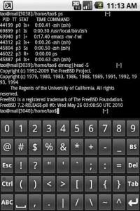 اسکرین شات برنامه Keyboard with Ctrl key 2